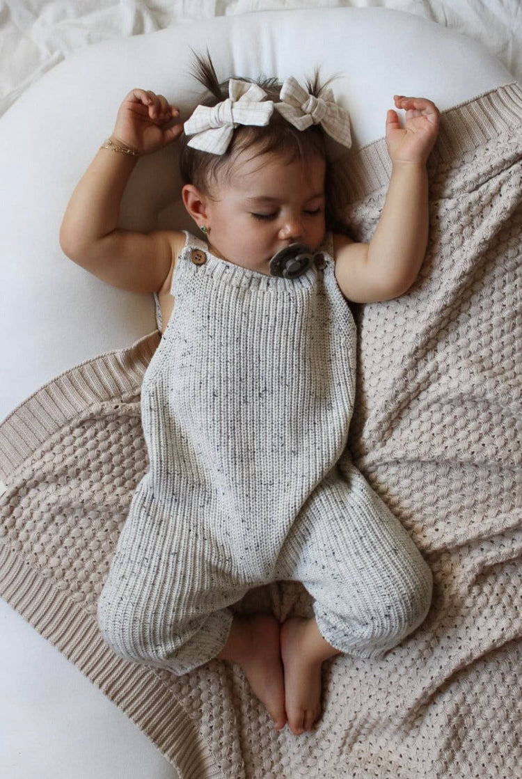 Chunky Knit Overalls